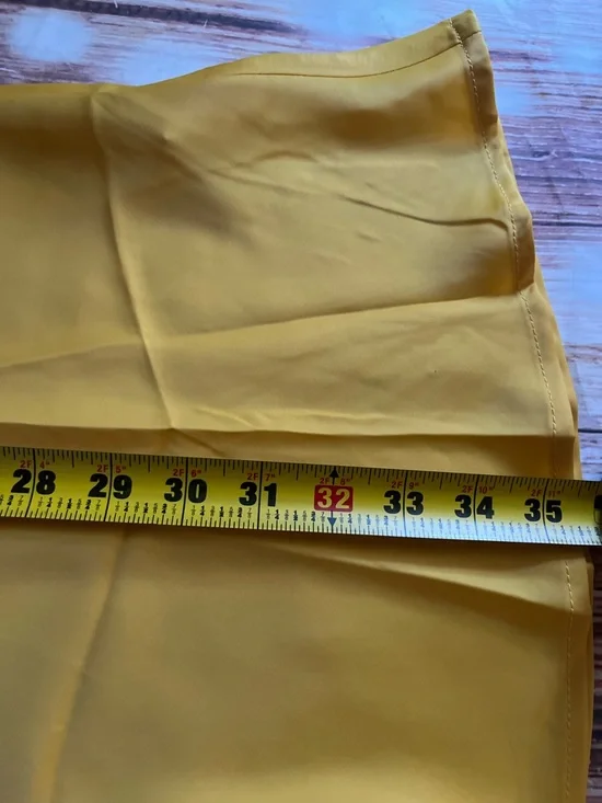 Pretty Garden Satin Halter Neck Maxi Dress in Mustard Yellow L - Picture 12 of 14